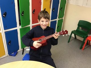 In science Year 4 have been exploring, using different musical instruments, how sound vibrations travel.